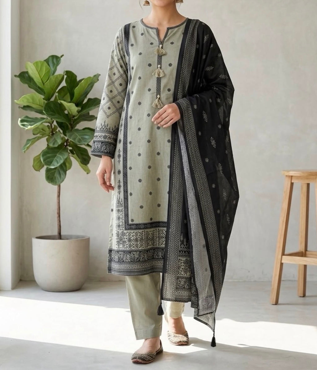 Lawn 3pc Salwar Kameez