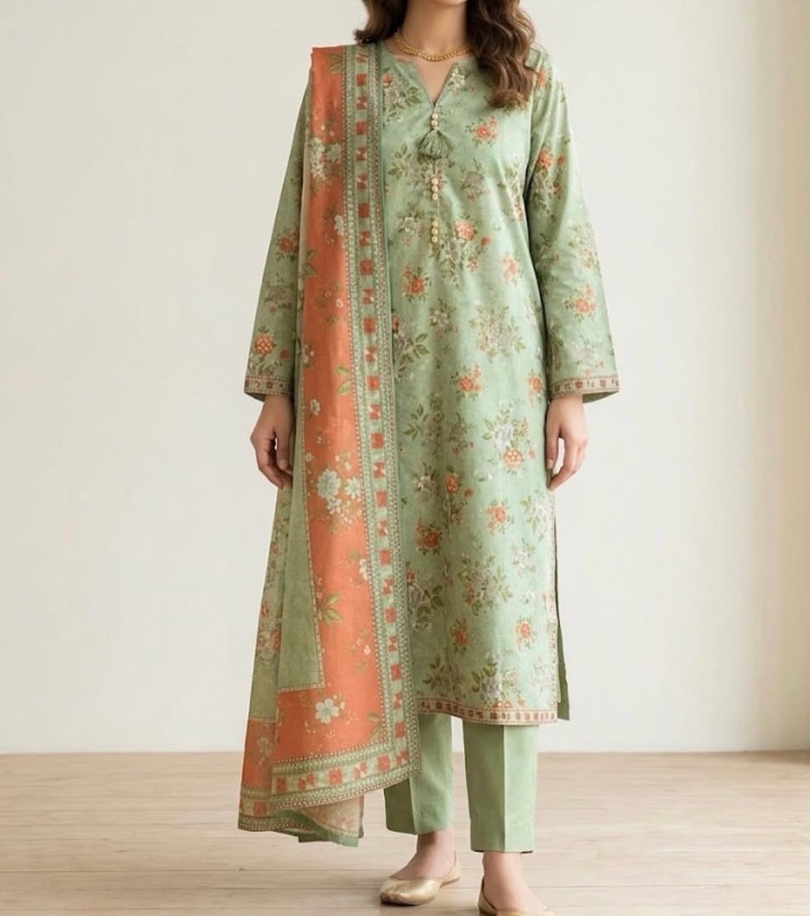 Lawn 3pc Salwar Kameez