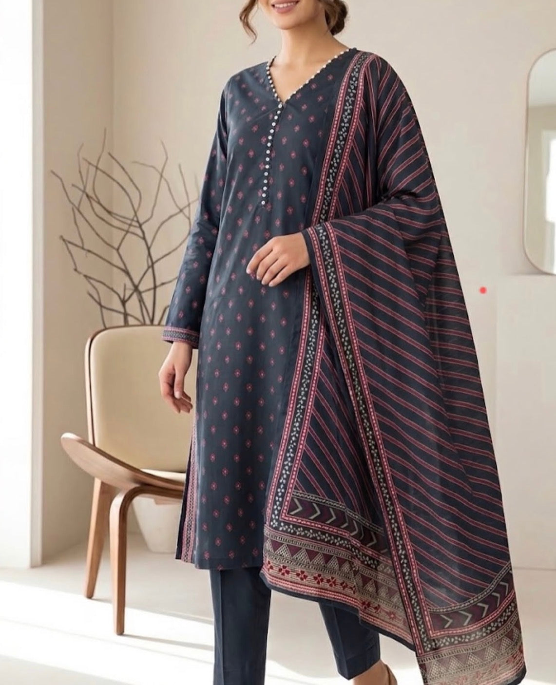 Lawn 3pc Salwar Kameez